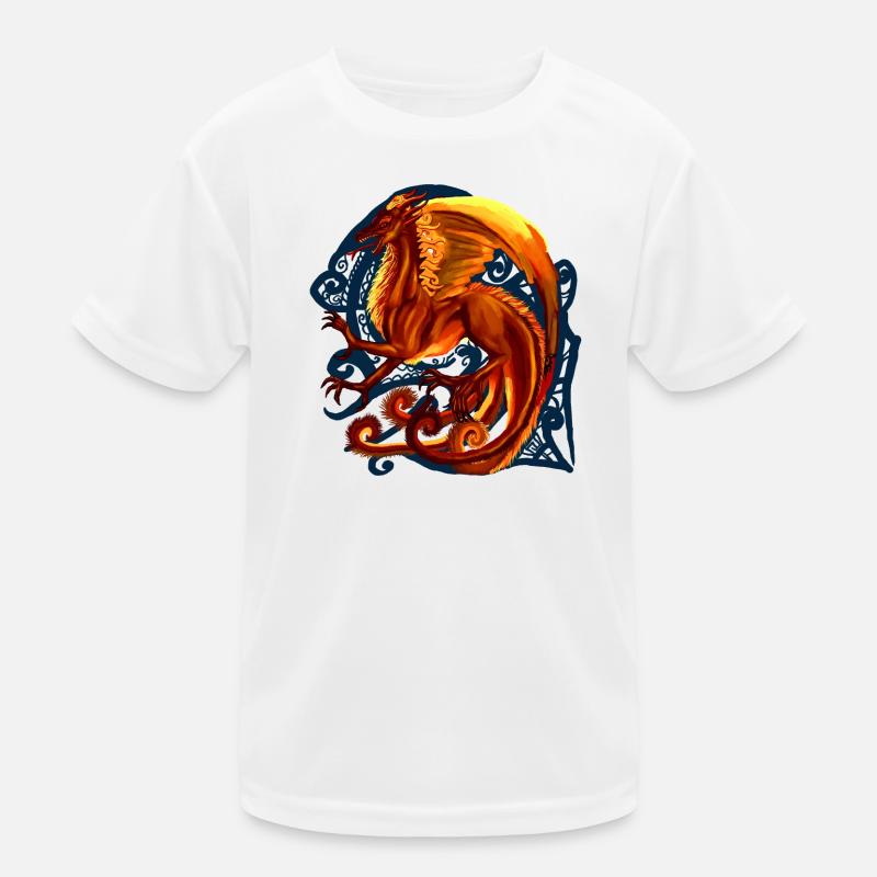 roter Drache Kinder Funktions-T-Shirt