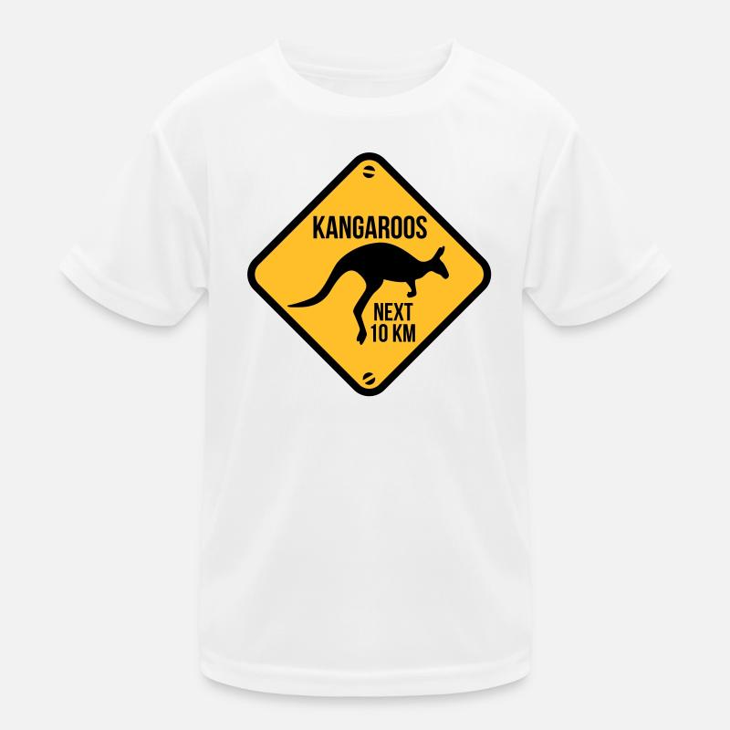 Australia - Australien - Kinder Funktions-T-Shirt - Weiß
