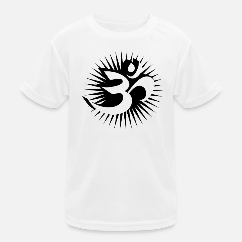 Om Symbol 3D Kinder Funktions-T-Shirt