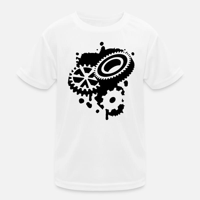 Trois roues dentées comme un graffiti T-shirt sport Enfant