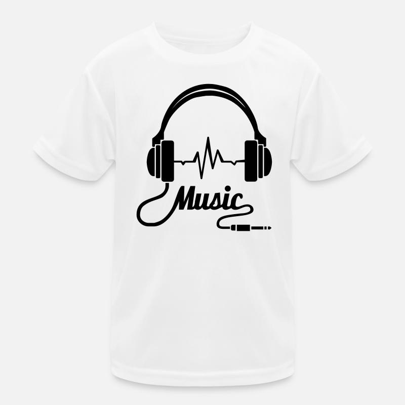 Ohrhörer Musik! Kinder Funktions-T-Shirt