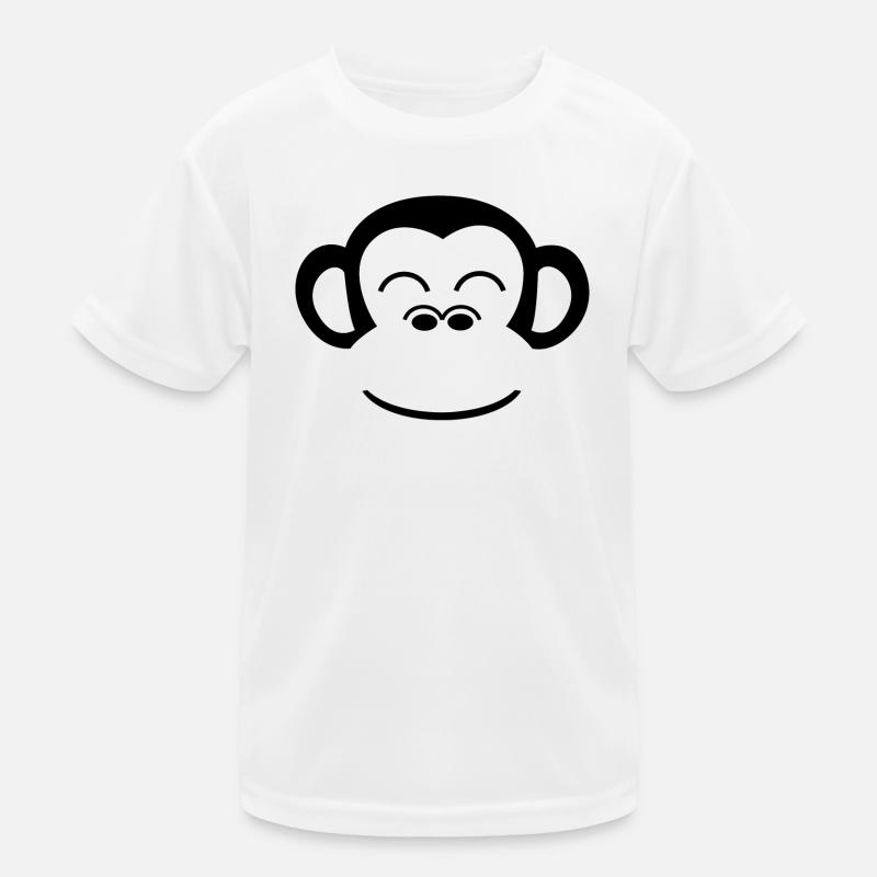 Affe Schimpanse Affengesicht Gorilla Menschenaffe Kinder Funktions-T-Shirt