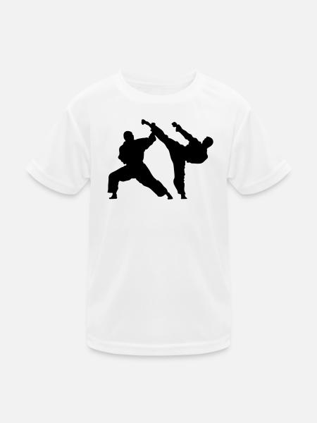 Karate - Kinder Funktions-T-Shirt - Weiß