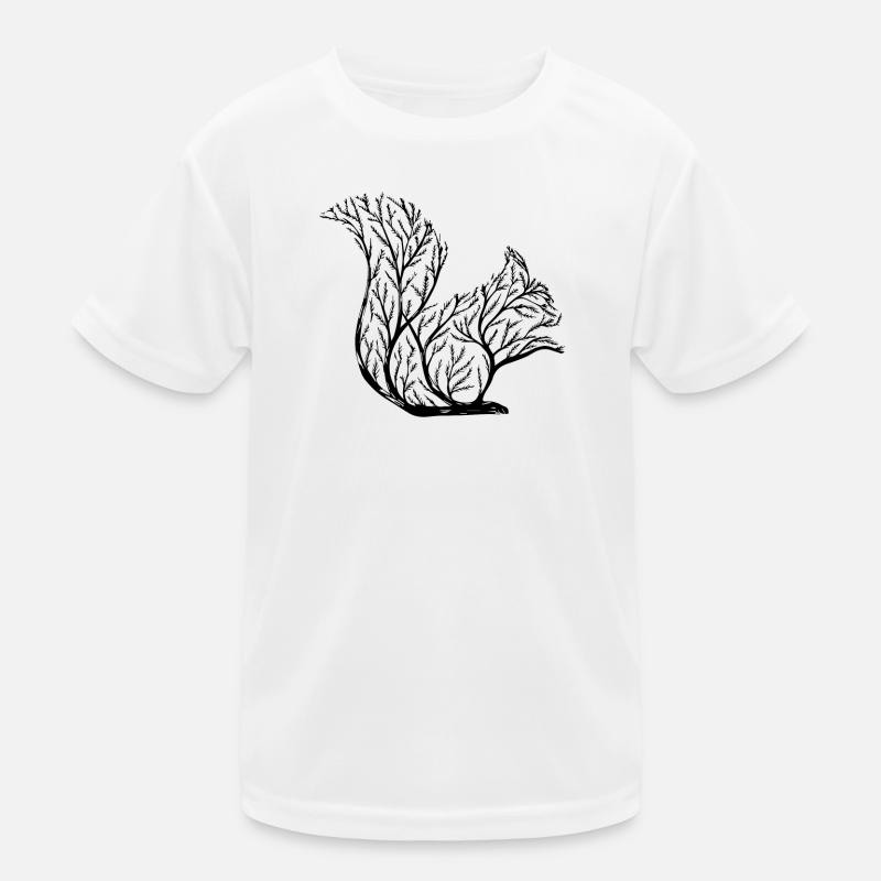 Kunstvolles Eichhörnchen Kinder Funktions-T-Shirt