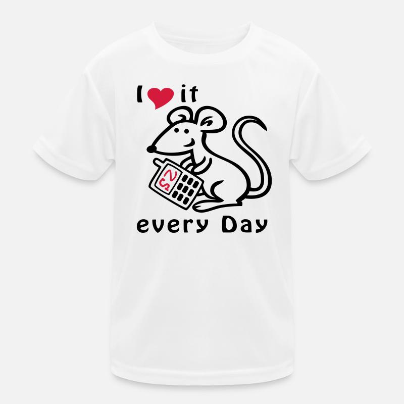 Téléphone portable, Souris, Chat T-shirt sport Enfant