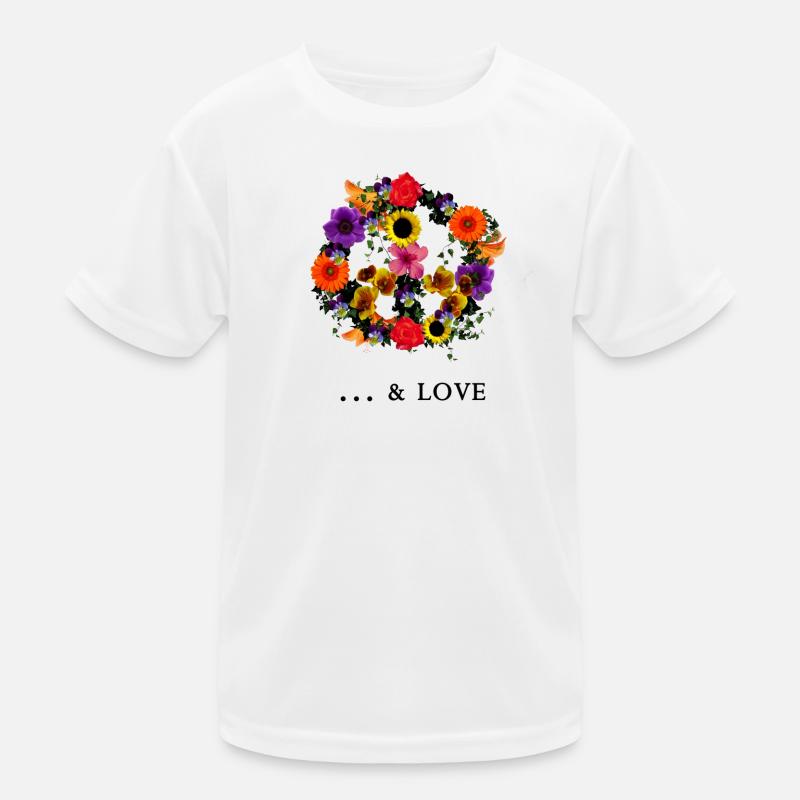 peace & love Kinder Funktions-T-Shirt