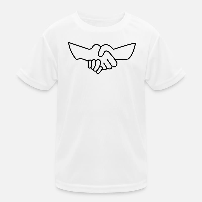 Hand shake -- ©roil Kinder Funktions-T-Shirt