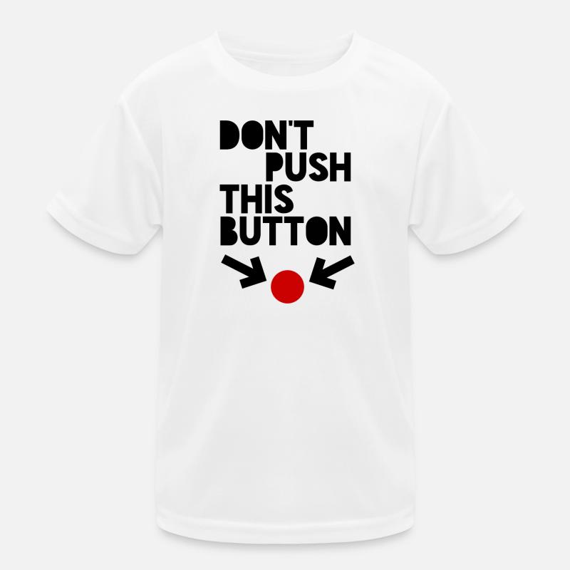 button - Kids Functional T-Shirt - white