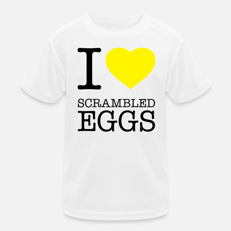 I LOVE SCRAMBLED EGGS Rührei Kids Functional T-Shirt