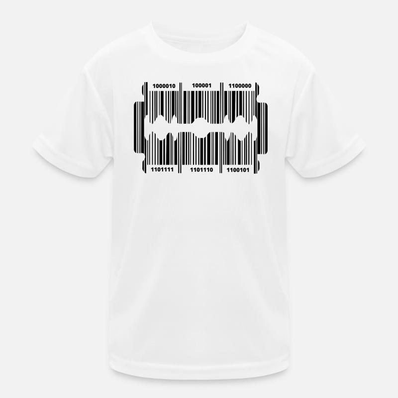 Rasierklinge mit geheim Code Kinder Funktions-T-Shirt