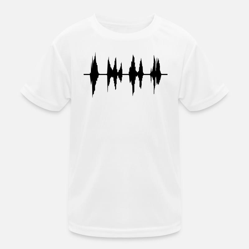 audio - Kinder Funktions-T-Shirt - Weiß