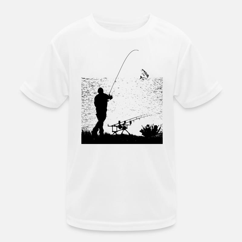 fishing - Kids Functional T-Shirt - white