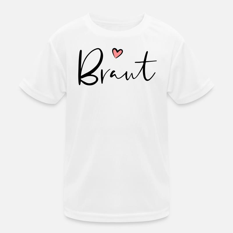 Cadeau de partie de poule coeur de mariée T-shirt sport Enfant
