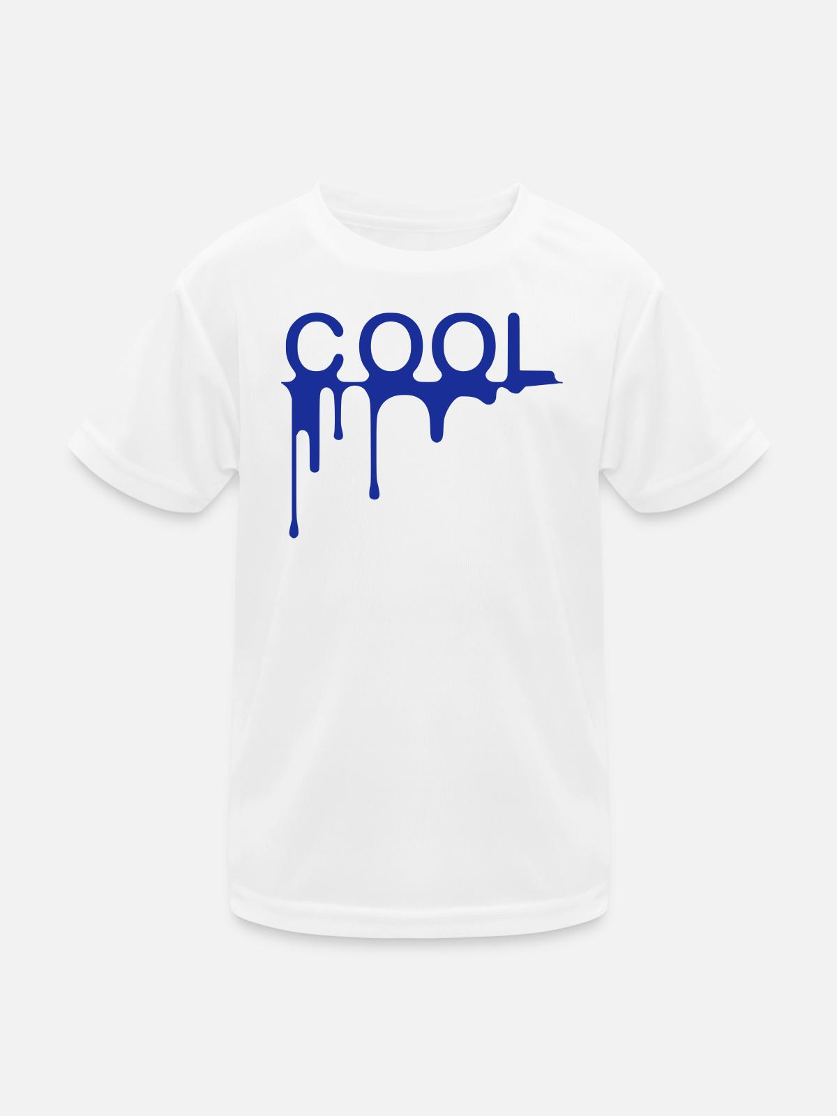 Cool - Kinder Funktions-T-Shirt - Weiß - Vorne