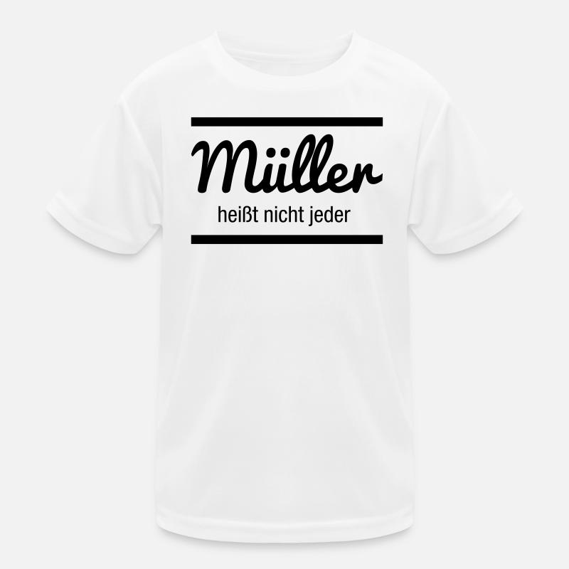 Müller Namensschild Kinder Funktions-T-Shirt