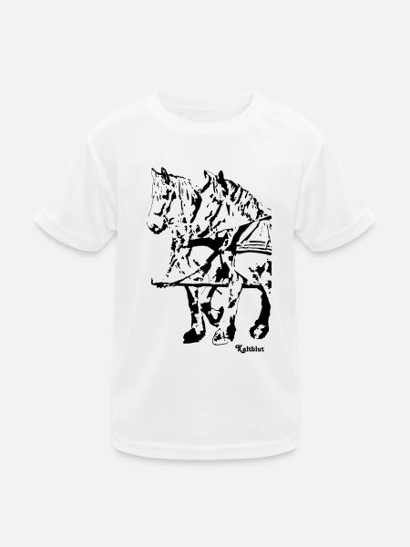 gespann11 - Kinder Funktions-T-Shirt - Weiß