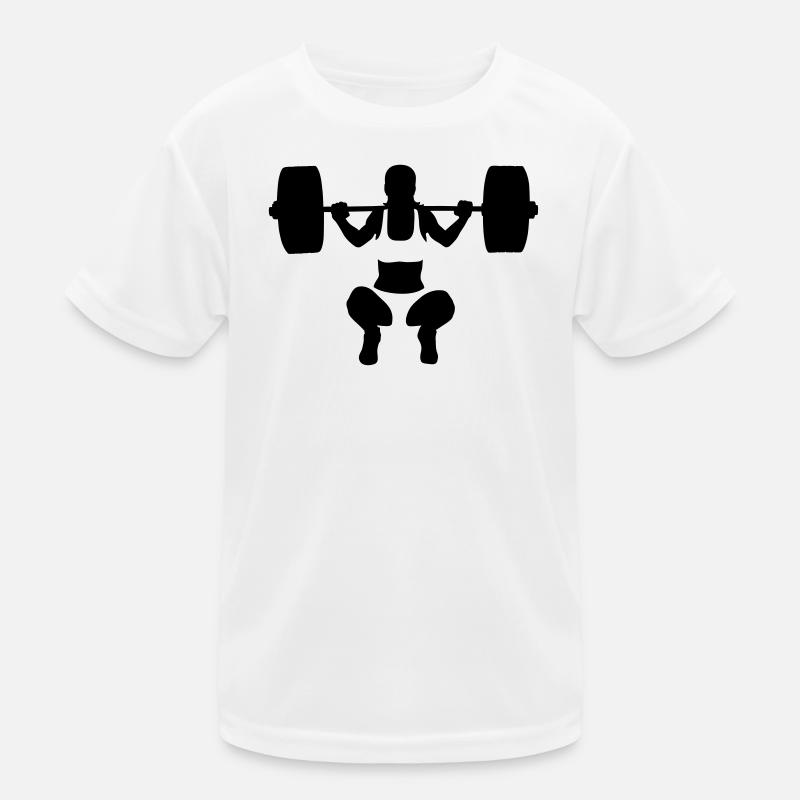 Gewichtheberin Kinder Funktions-T-Shirt