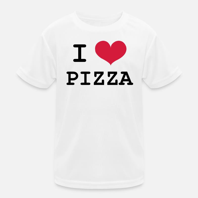I Love Pizza Kinder Funktions-T-Shirt