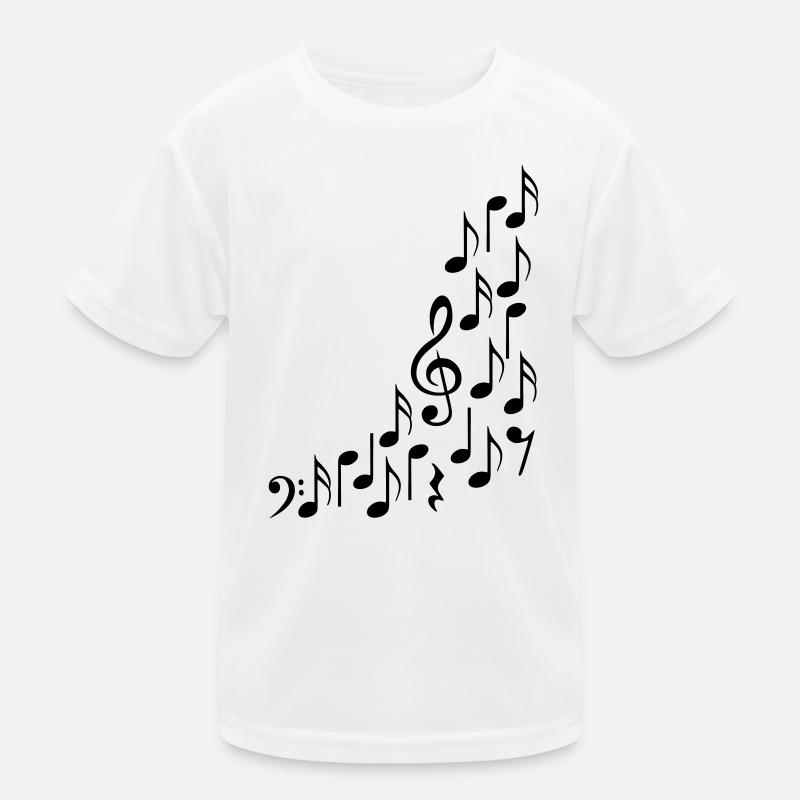 Notenschluessel et notes T-shirt sport Enfant