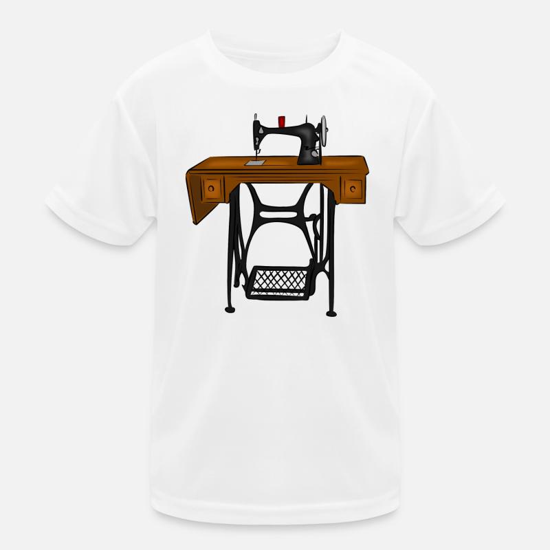 Machine à coudre - T-shirt sport Enfant - blanc