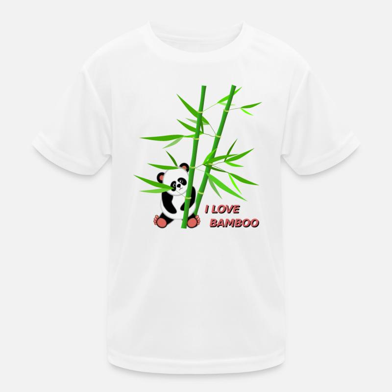 Fleda Maus Design: I love bamboo Kinder Funktions-T-Shirt