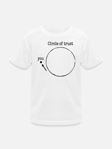 circle of trust - Kids Functional T-Shirt - white - Front