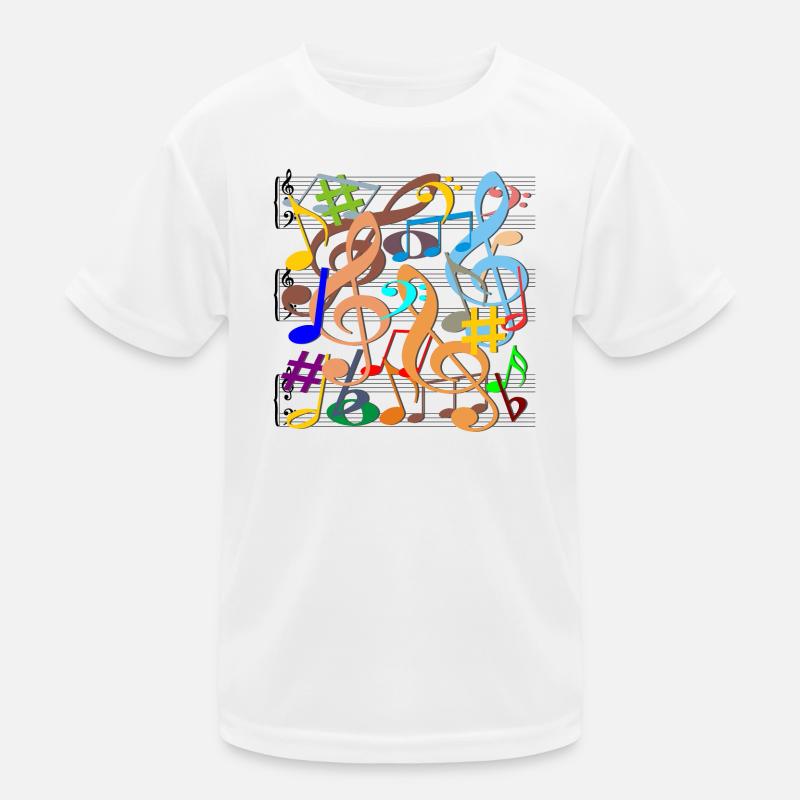 Notes de musique T-shirt sport Enfant
