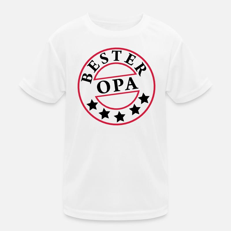 „Bester Opa“ Kinder Funktions-T-Shirt