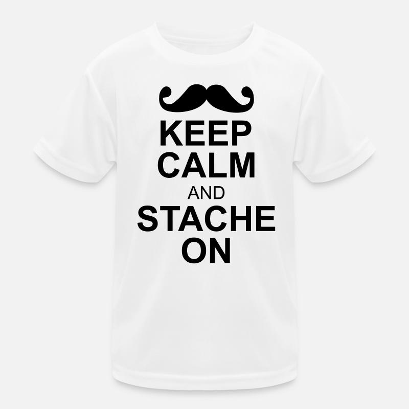 moustache T-shirt sport Enfant
