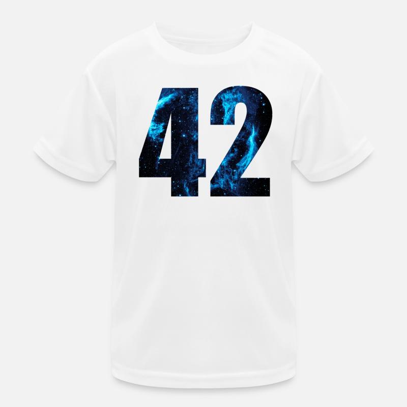 42 - Kinder Funktions-T-Shirt - Weiß