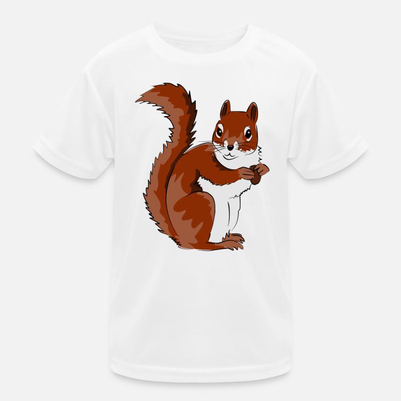 Illustration d’écureuil mignon T-shirt sport Enfant