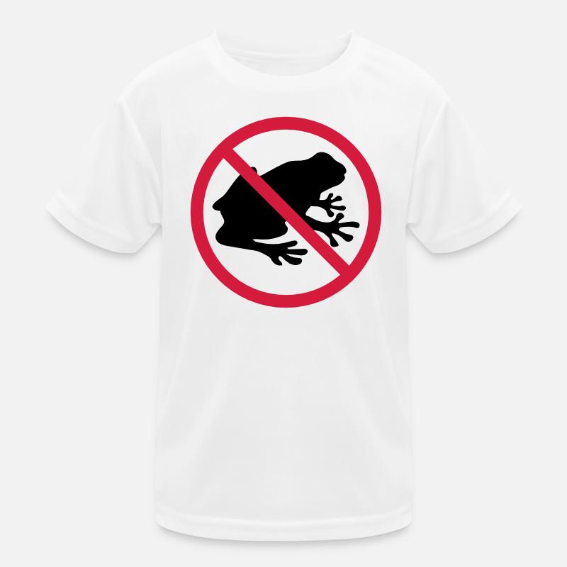 frog forbidden shield zone no kroete silhouett Kids Functional T-Shirt