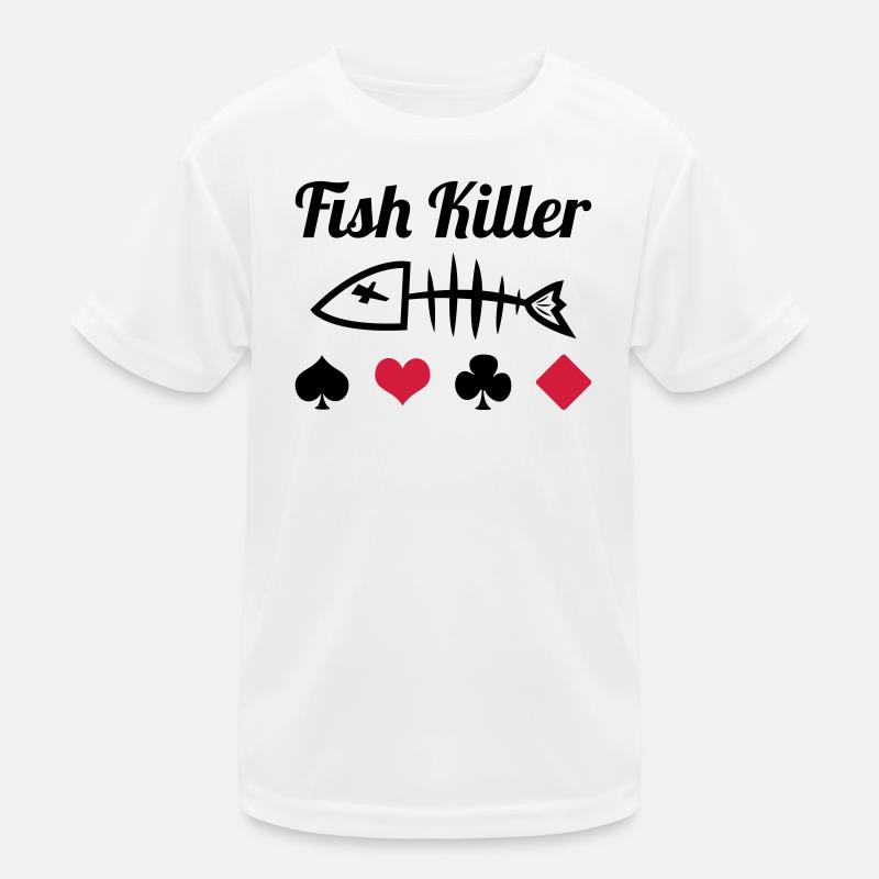 Poker : Fish Killer Kinder Funktions-T-Shirt