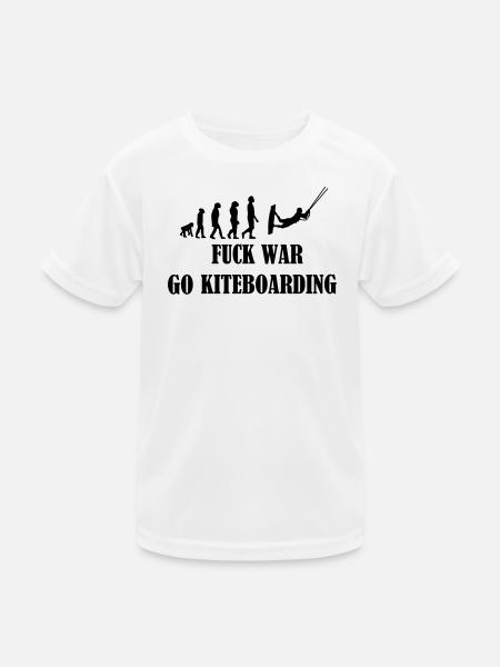 Kiteboard,Kiteboard,K,Kite,Kiteboarding,Meer,Board - Kinder Funktions-T-Shirt - Weiß