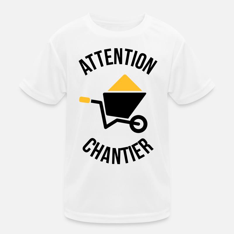 Attention Chantier T-shirt sport Enfant