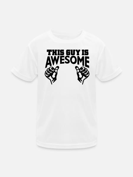 awesome - Kids Functional T-Shirt - white - Front