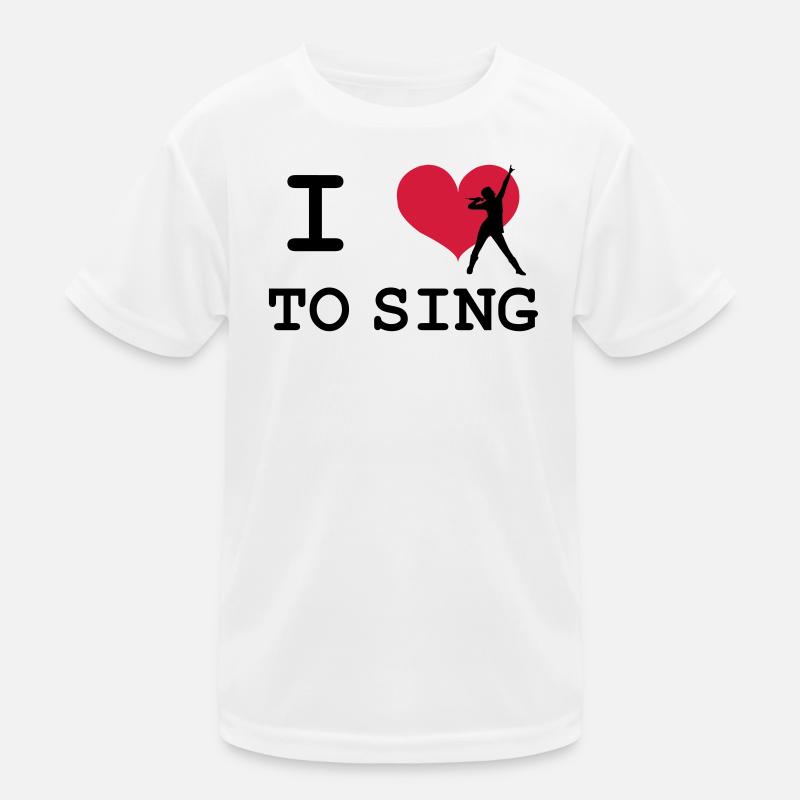 I Love To Sing T-shirt sport Enfant
