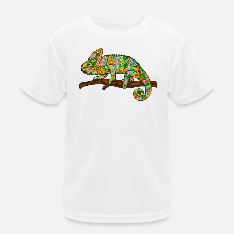 Chamäleon Exotisch Kinder Funktions-T-Shirt