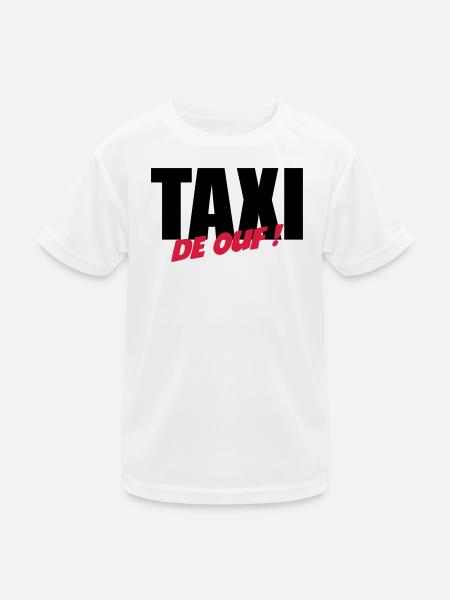 Taxi de ouf ! - T-shirt sport Enfant - blanc - Devant