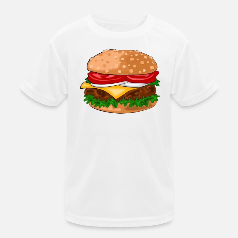 hamburger T-shirt sport Enfant