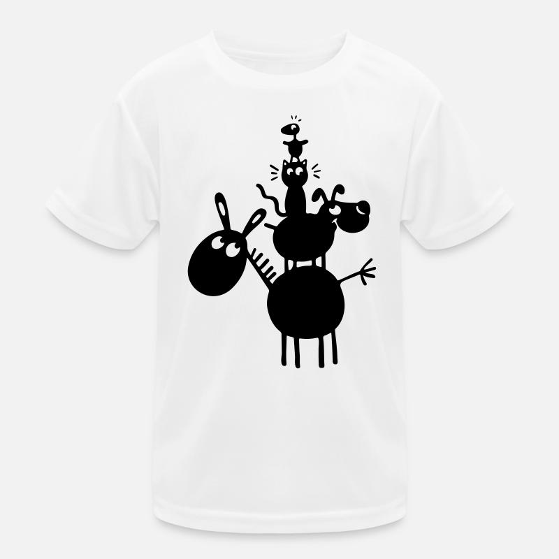 Funny Animals Kids Functional T-Shirt