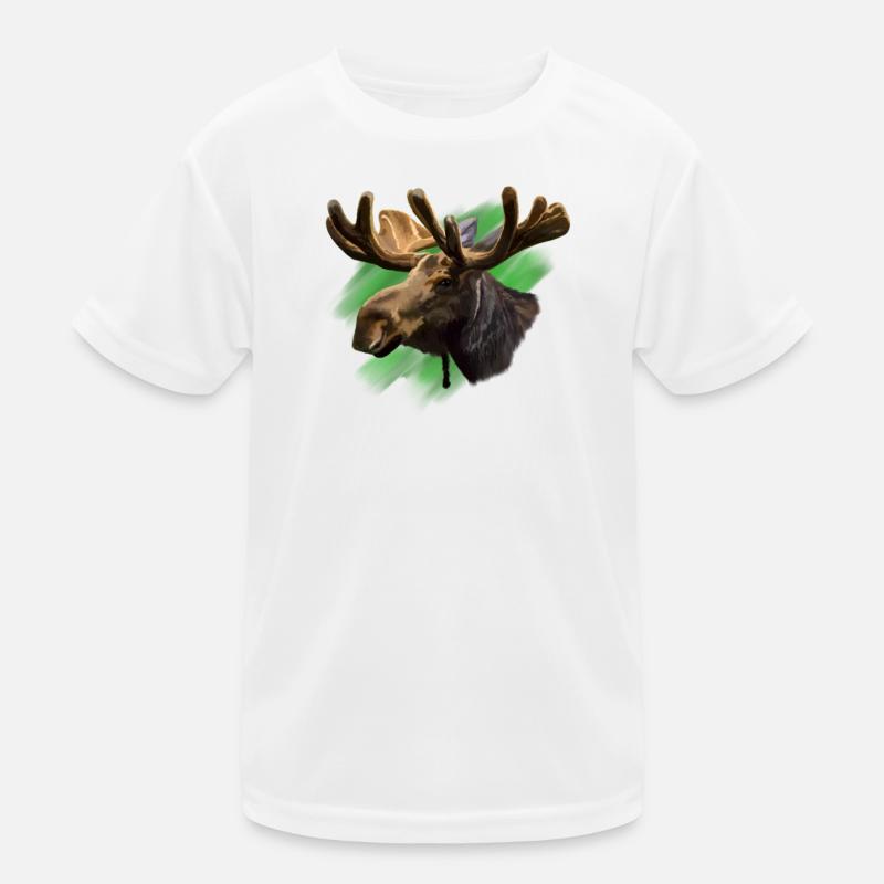 Elch Kinder Funktions-T-Shirt