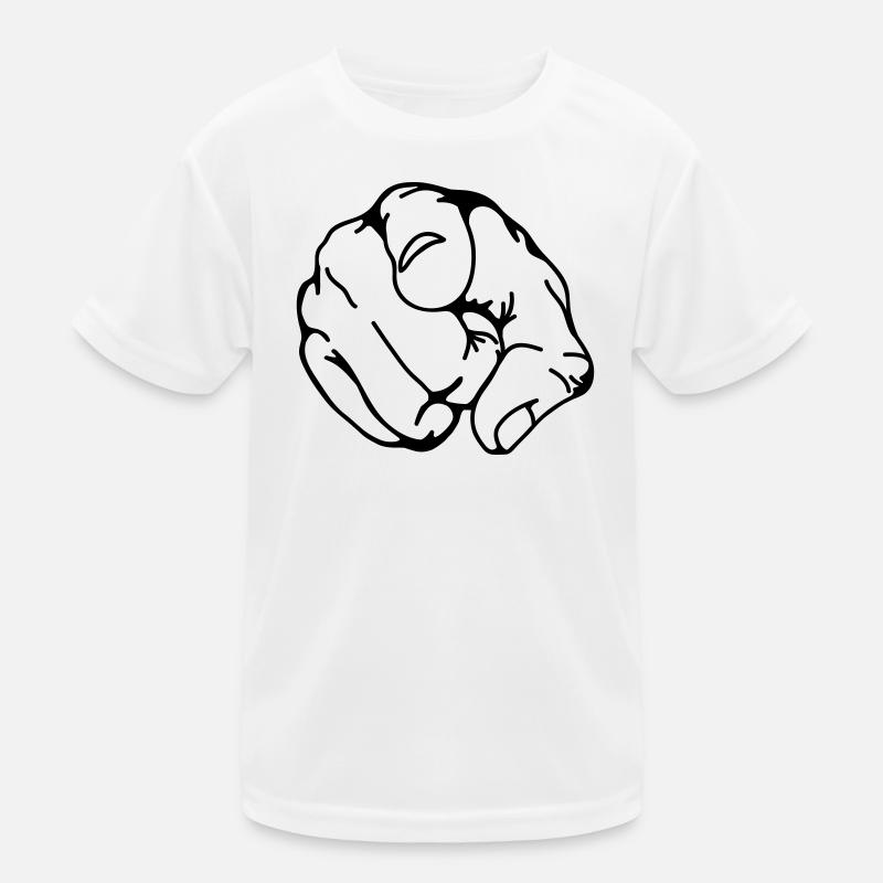hand faust finger Kinder Funktions-T-Shirt