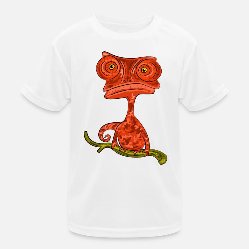Chamaeleon Exotisch Geschenkidee Kinder Funktions-T-Shirt