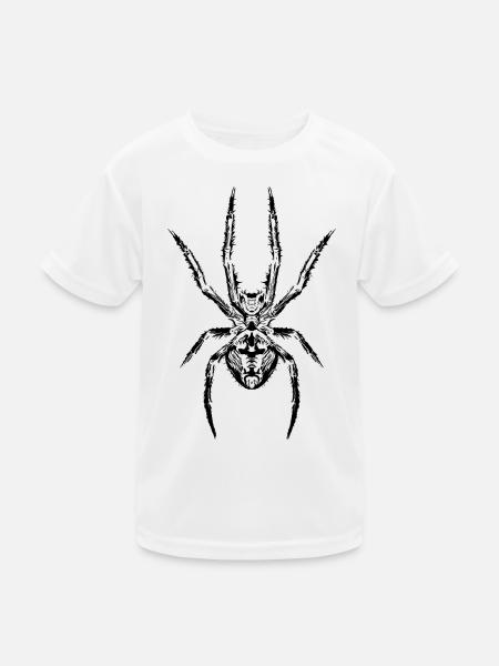 Spinnen kraft Das Symbol für Stärke und Geheimnis - Kinder Funktions-T-Shirt - Weiß