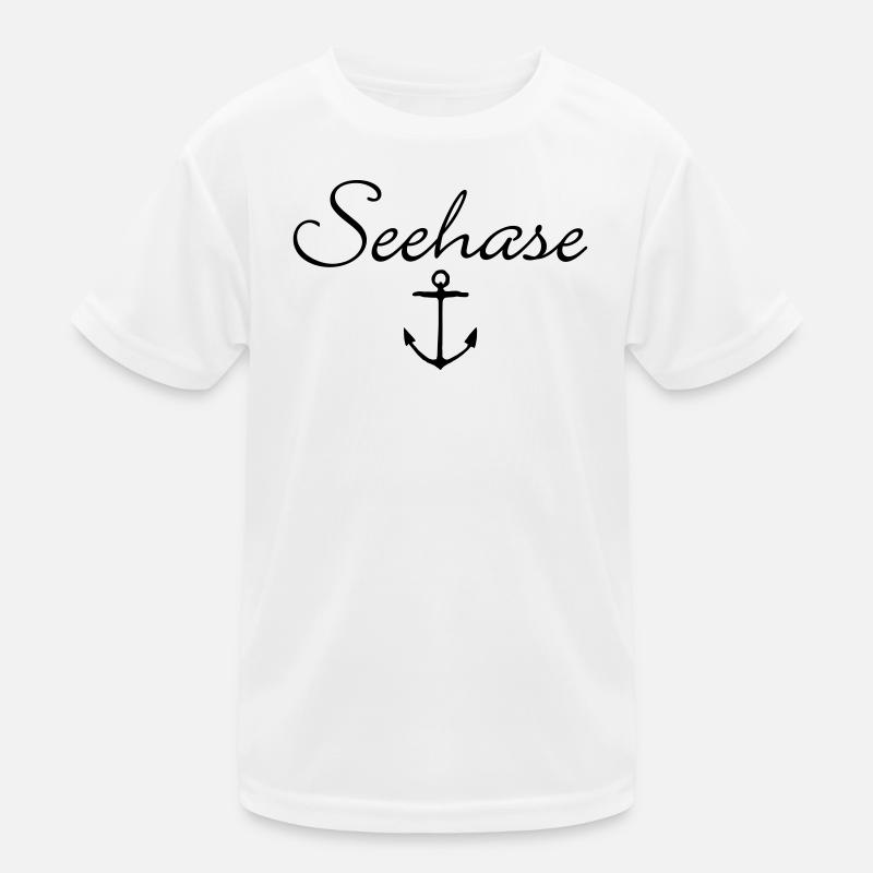 Seehase Anker Bodensee Design Kinder Funktions-T-Shirt