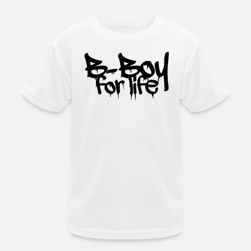bboy lifestyle graffiti breakdance crew Logo icon Kinder Funktions-T-Shirt