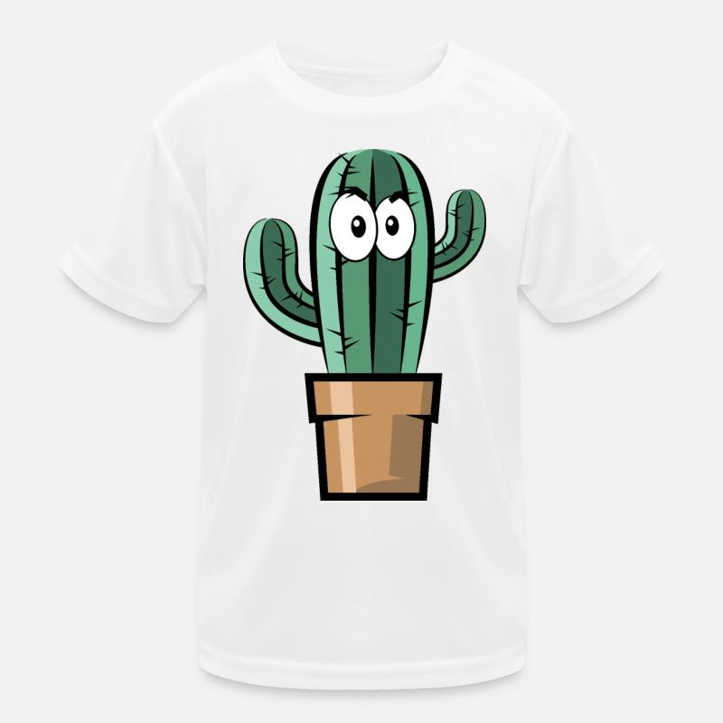 comic kaktus symbol geschenkidee comic fun cactus Kinder Funktions-T-Shirt