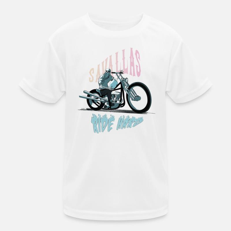 Raide Hard dark background Kinder Funktions-T-Shirt