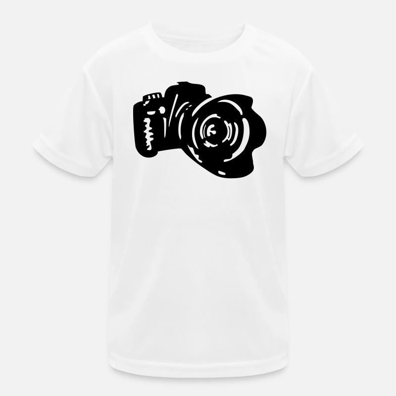camera dslr Kids Functional T-Shirt